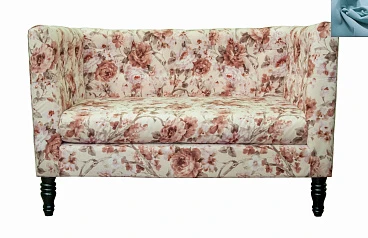 красивый Диван прованс Rose Flower голубой в интернет-магазине