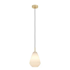 заказать стильные 900812 Подвесной светильник (люстра) CAPRAROLA, 1X40W (E27), ?200, сталь, матовая латунь / матовое с