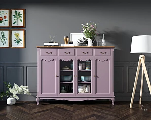 купить Комод-витрина Leontina Lavanda арт ST9363L в интернет-магазине