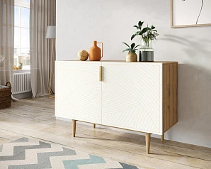 купить красивый Комод с двумя дверками "Line" LN01/GR1/beige