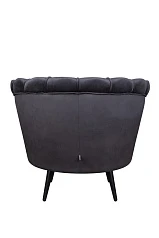 купить Низкое кресло ракушка Pearl черный V2