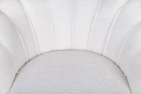 Низкое кресло ракушка Pearl цвет белый на заказ в интернет-магазине