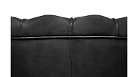 заказать Низкое кресло ракушка Pearl Black V2 на черных ножках