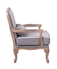 Мягкое полукресло с подлокотниками Nitro Grey Velvet на заказ