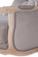 Двухместный дизайнерский диван Brody Double grey в интерьере