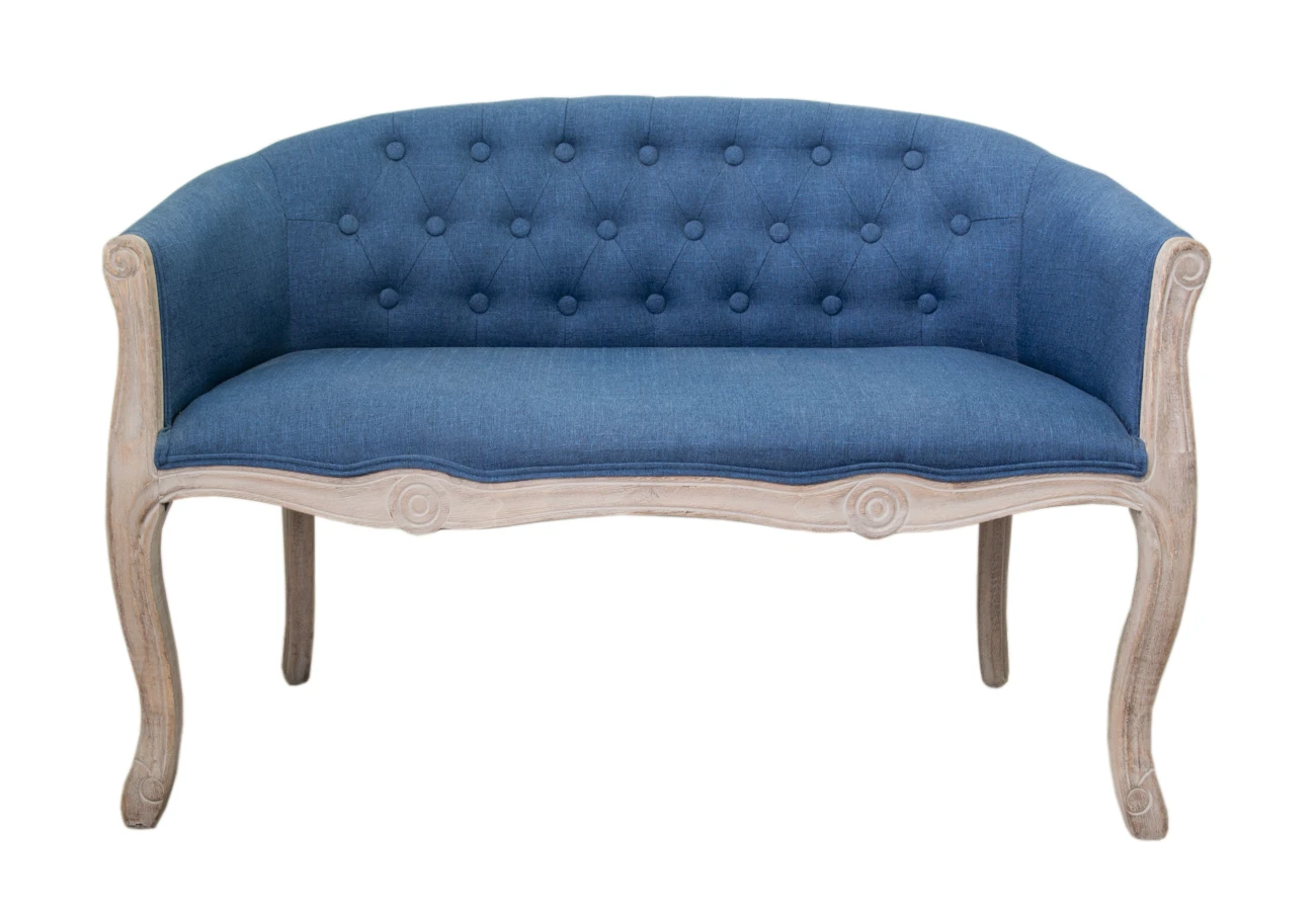 стильный Дизайнерский двухместный диван Kandy Double Blue цвет голубой