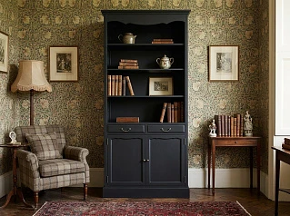 красивый Книжный шкаф "Леонтина (Leontina)" в черном цвете арт ST9330BLK на заказ