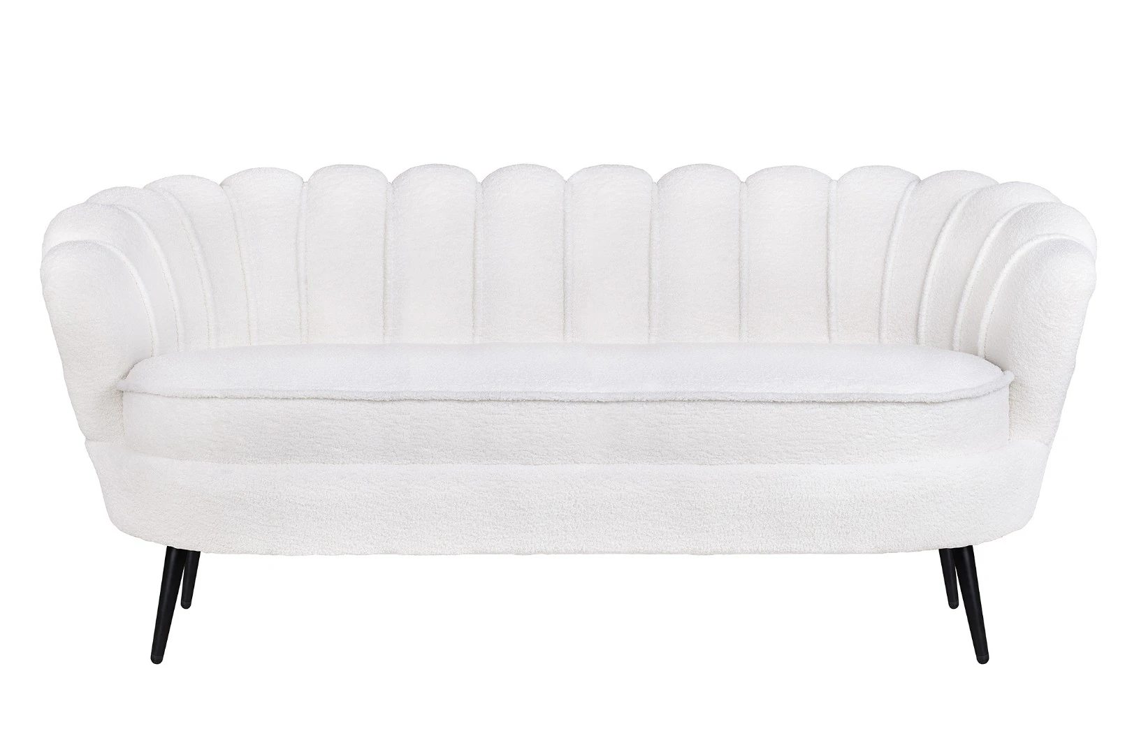 купить стильный Диван ракушка для гостиниц Pearl Triple Boucle на черных ножках в интернет-магазине