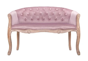Двухместный дизайнерский диван Kandy Double Pink Velvet на заказ