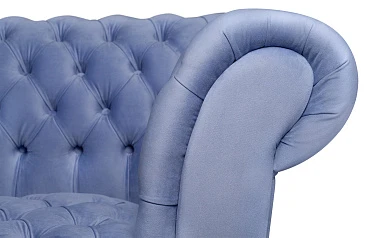 Двухместный диван Lina Blue-W синий на заказ