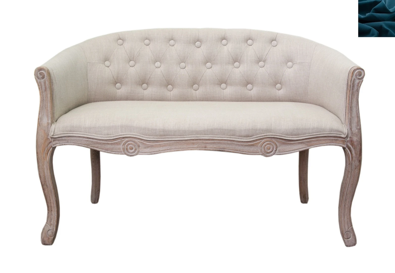 Дизайнерский двухместный диван Kandy Double Mocca цвет синий