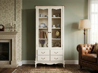 купить Шкаф "Леонтина (Leontina)" для посуды высокий 4 ящика  арт ST9355/4 в интернет-магазине