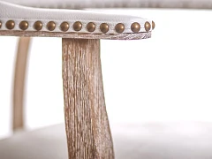 купить стильный Мягкий стул с подлокотниками Tanner White Leather в интернет-магазине