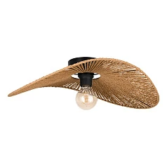 фото 31961 Потолочная люстра SIRUELA, 1х40W (E27), L560, B400, H160, сталь черный / бумага, натуральный в интерьере