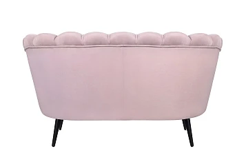 купить Диван ракушка Pearl Double Pink на черных ножках