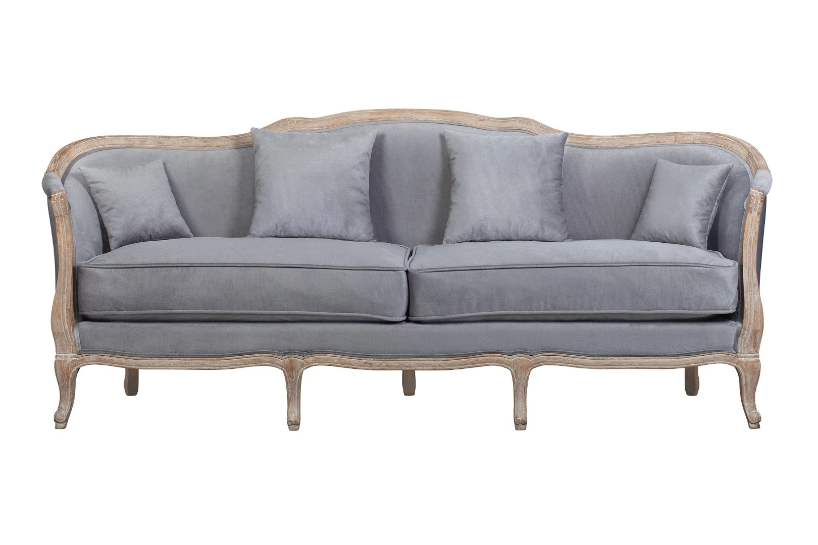 купить стильный Прямой диван для гостиниц Darcy 3 серый в интернет-магазине