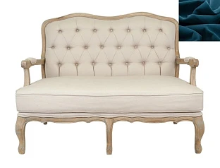 купить красивый Прямой диван модерн Yareli синий в интернет-магазине