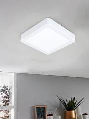 99236 Светодиодный накладной светильник FUEVA 5, 10,5W (LED), 160х160, H28, 1200lm, 3000K, сталь, белы на заказ