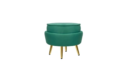 купить Кресло с пуфом ракушка Pearl Green V2