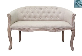 Дизайнерский двухместный диван Kandy Double Mocca цвет голубой на заказ