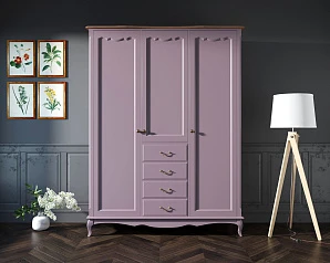 Шкаф Leontina Lavanda для одежды с ящиками арт ST9327/34L в интернет-магазине