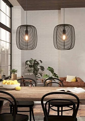 купить стильные 43966 Люстра RINROE, 2X40W (E27), L900, B325, H1100, сталь, черный