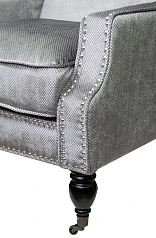 заказать Полукресло для камина Mart Rich цвет серый в интернет-магазине