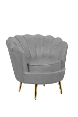 фото Низкое кресло ракушка Pearl Grey V2