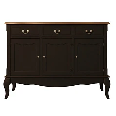 Комод "Leontina Black" (3 ящика и 3 двери) арт ST9344BLK в интерьере