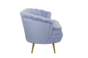 Трехместный диван ракушка Pearl Triple Blue