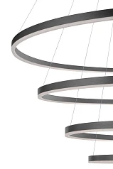 Люстра Orblaze 4 rings 1000 black в интернет-магазине