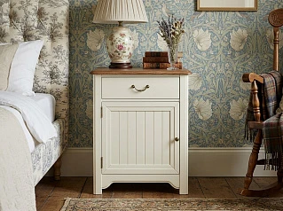 купить Бежевая прикроватная тумба "Оливия (Olivia)" с дверцей арт GA1002B