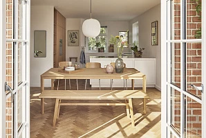 красивые СКАМЬЯ HUBSCH ИЗ ДУБА