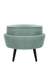 Пуф Pearl Adorn Green на черных ножках на заказ