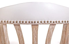 купить стильный Мягкий стул с подлокотниками Tanner White Leather в интернет-магазине