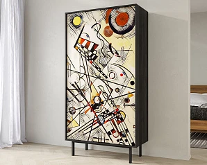 стильный Шкаф двухдверный "Emerson" by Kandinsky арт EM091/Print_01