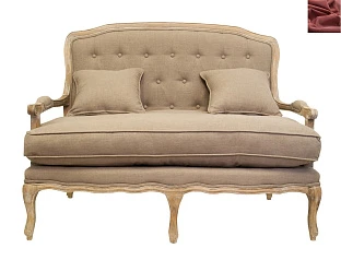 стильный Прямой диван модерн Yareli Brown цвет красный на заказ