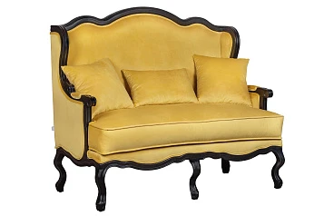 фото Двухместный дизайнерский диван Brody Double yellow