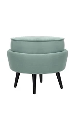 заказать Пуф Pearl Adorn Green на черных ножках