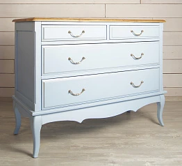 купить стильный Комод «Leontina Blue» на 4 ящика арт ST9315B