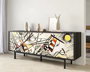 купить Комод с четыремя дверками "Emerson" by Kandinsky арт EM01/Print_01 в интернет-магазине