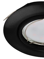 стильные 900751 Встраиваемый светильник PENETO, 4,6W (GU10), ?87, сталь, черный