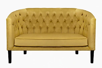 купить стильный Дизайнерский двухместный диван Harry Gold в интернет-магазине