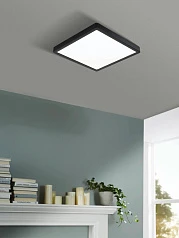 99257 Светодиодный накладной светильник FUEVA 5, 20.5W (LED), 285х285, H28, 2500lm, 4000K, сталь в интерьере