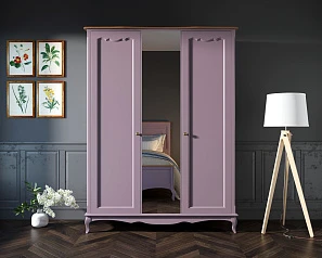 стильные Шкаф Leontina Lavanda двухстворчатый с зеркалом арт ST9327ZL