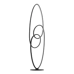 красивые 901015 Светодиодный торшер GIANELLA, 38W(LED), алюминий, сталь, черный/пластик, белый, 3000K, 4400lm на заказ