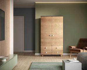 Шкаф двухдверный с ящиками "Split" SP14 на заказ в интернет-магазине