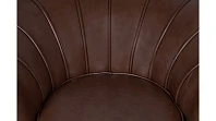 Низкое кресло ракушка Pearl Brown V2 на черных ножках в интернет-магазине