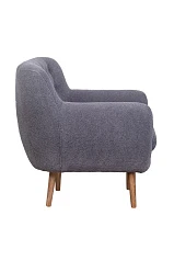 Низкое кресло Fuller Grey Boucle в интерьере