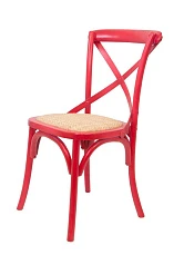 купить Стул ретро Cross Back Red в интернет-магазине